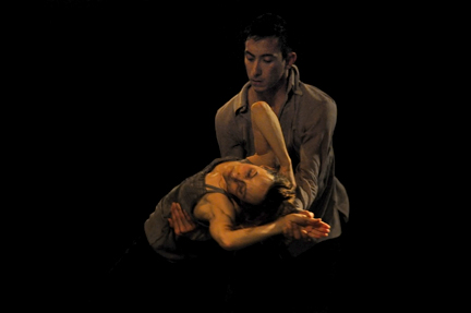 Anne Plamondon & Peter Chu in "A Picture of You Falling" (photo by Michael Slobodian)