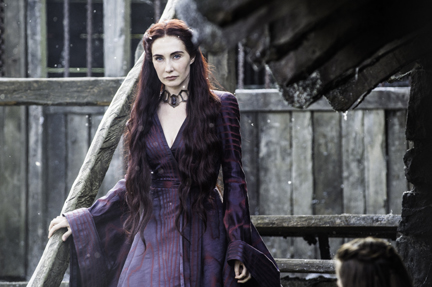 Carice van Houten as Melisandre in "Game of Thrones" Season 5 (courtesy of HBO).