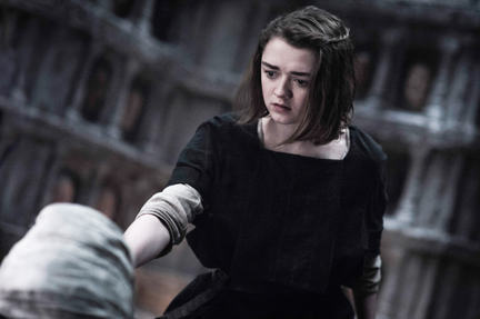Maisie Williams as Arya Stark in "Game of Thrones" Season 5 (courtesy of HBO)